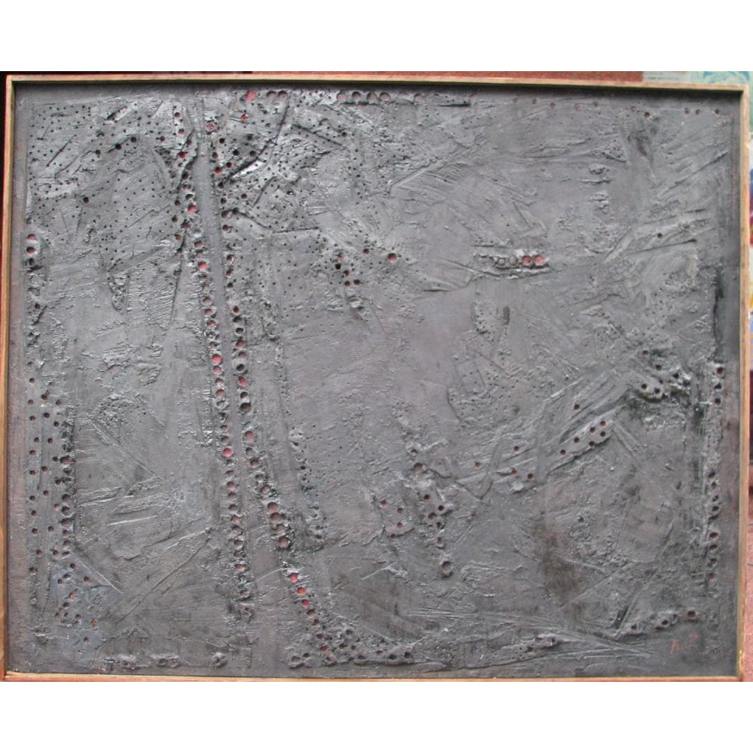 1960s Avant-Garde – Haru Fujisawa Scarred Space (No. 100) – Unique Sculptural Masterpiece (1 of 7)