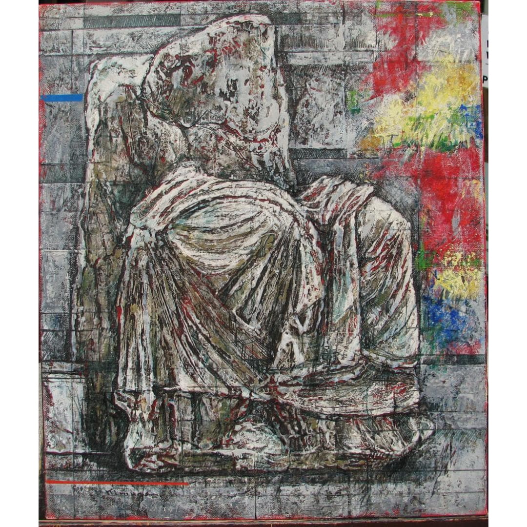 Jiro Kimura Ruins of Dougga (Tunisia) (2011) F10 Oil on Canvas – Fusion of Ancient Site and (1 of 3)