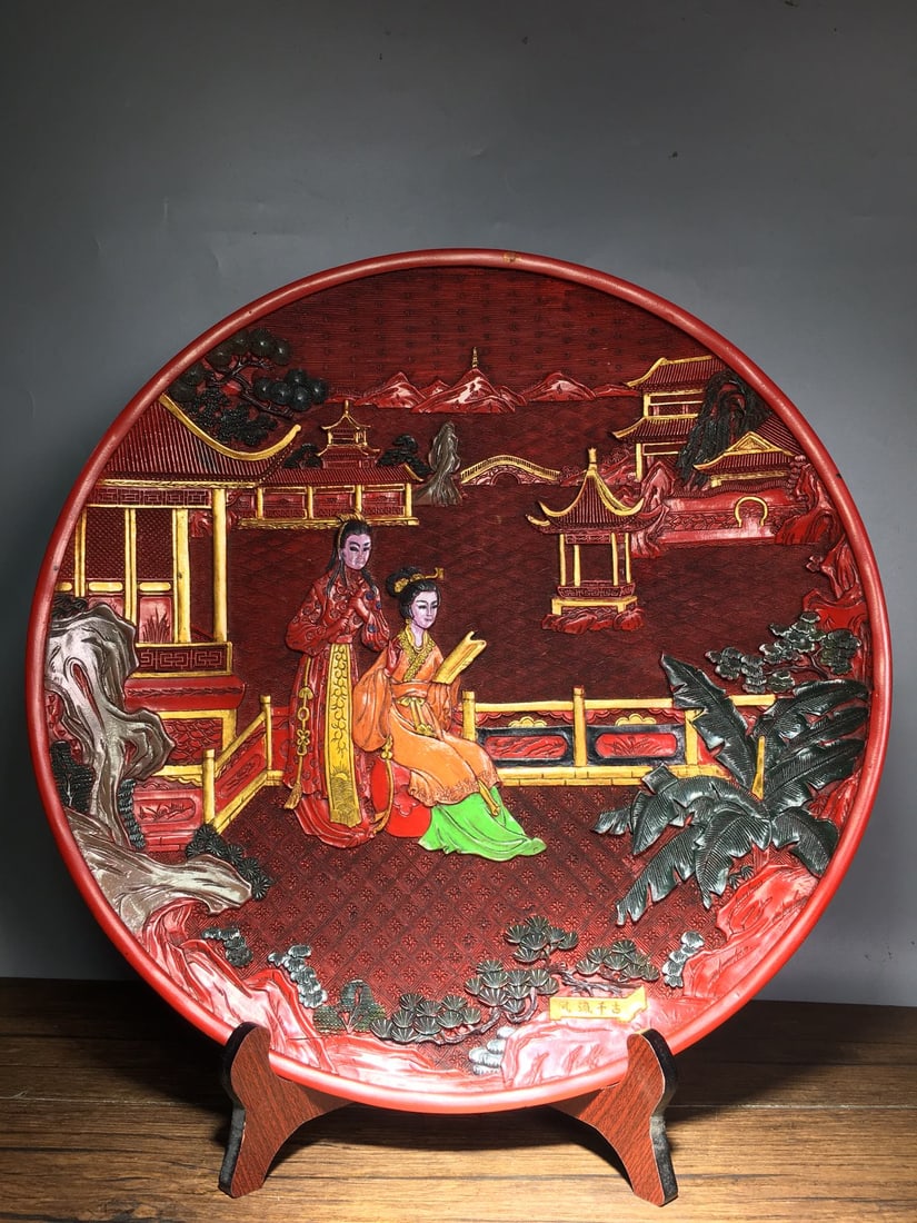 Painted lacquer tray - 3