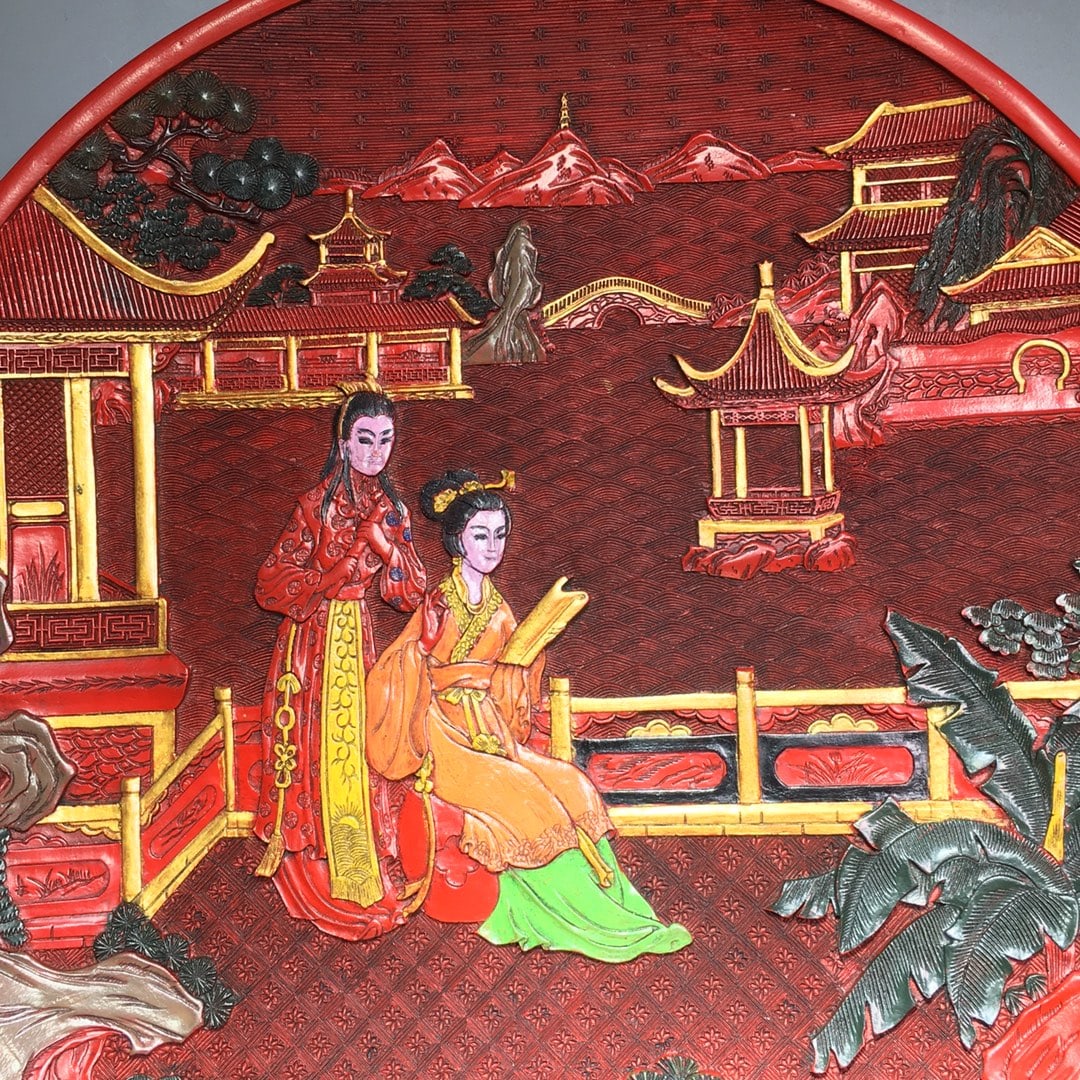 Painted lacquer tray - 5