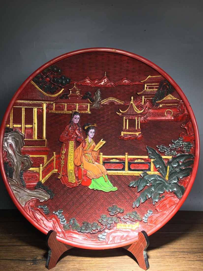Painted lacquer tray - 7