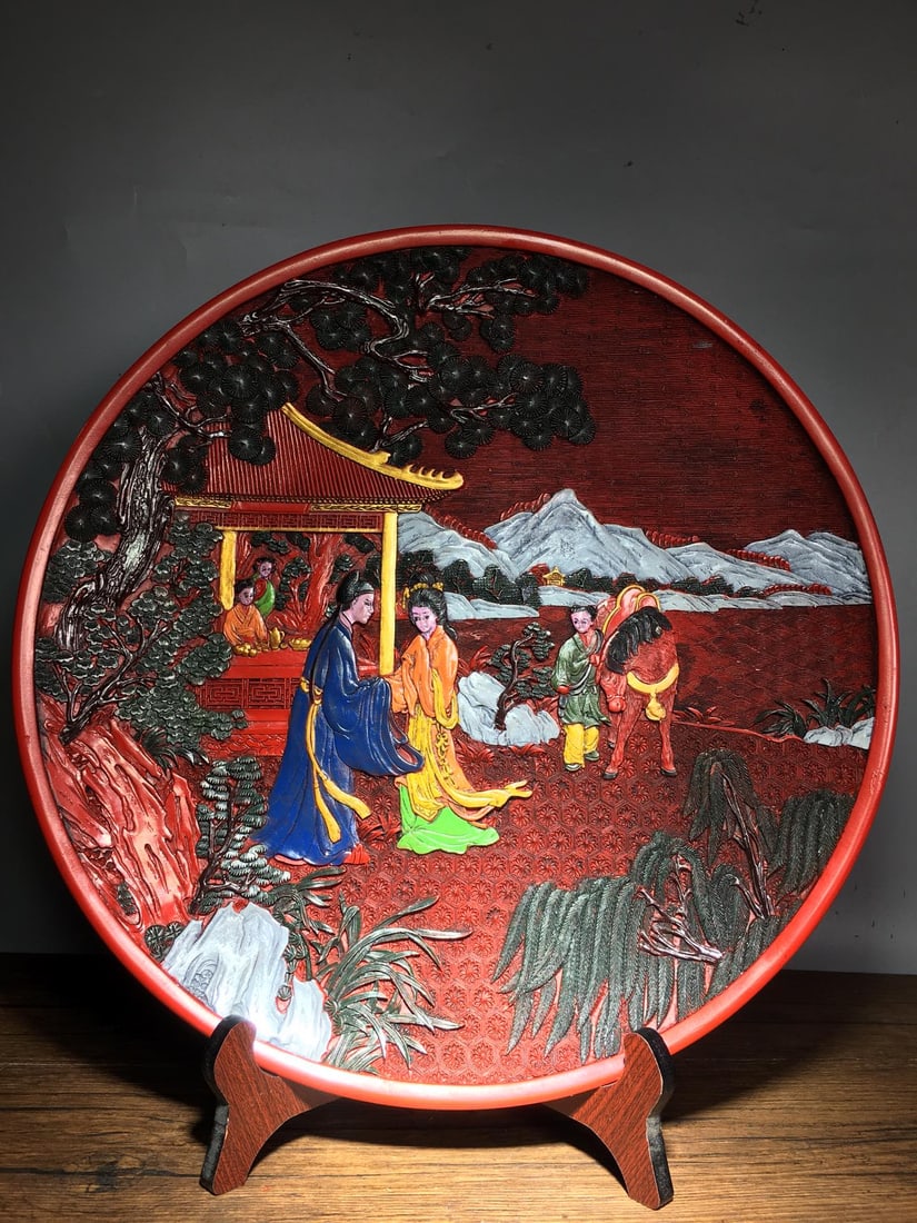 Painted Lacquer Tray - 2