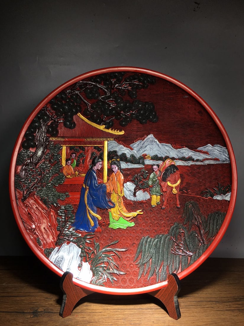 Painted Lacquer Tray - 4