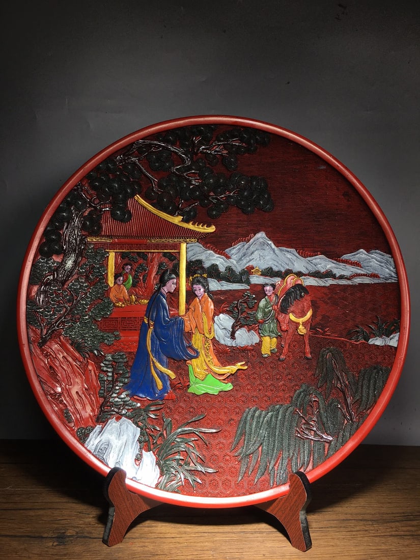 Painted Lacquer Tray - 5