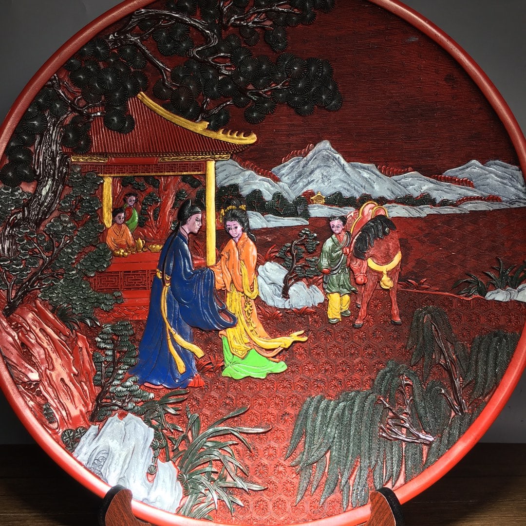 Painted Lacquer Tray - 6