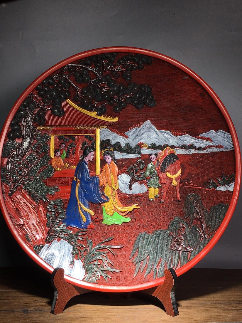 Painted Lacquer Tray - 8