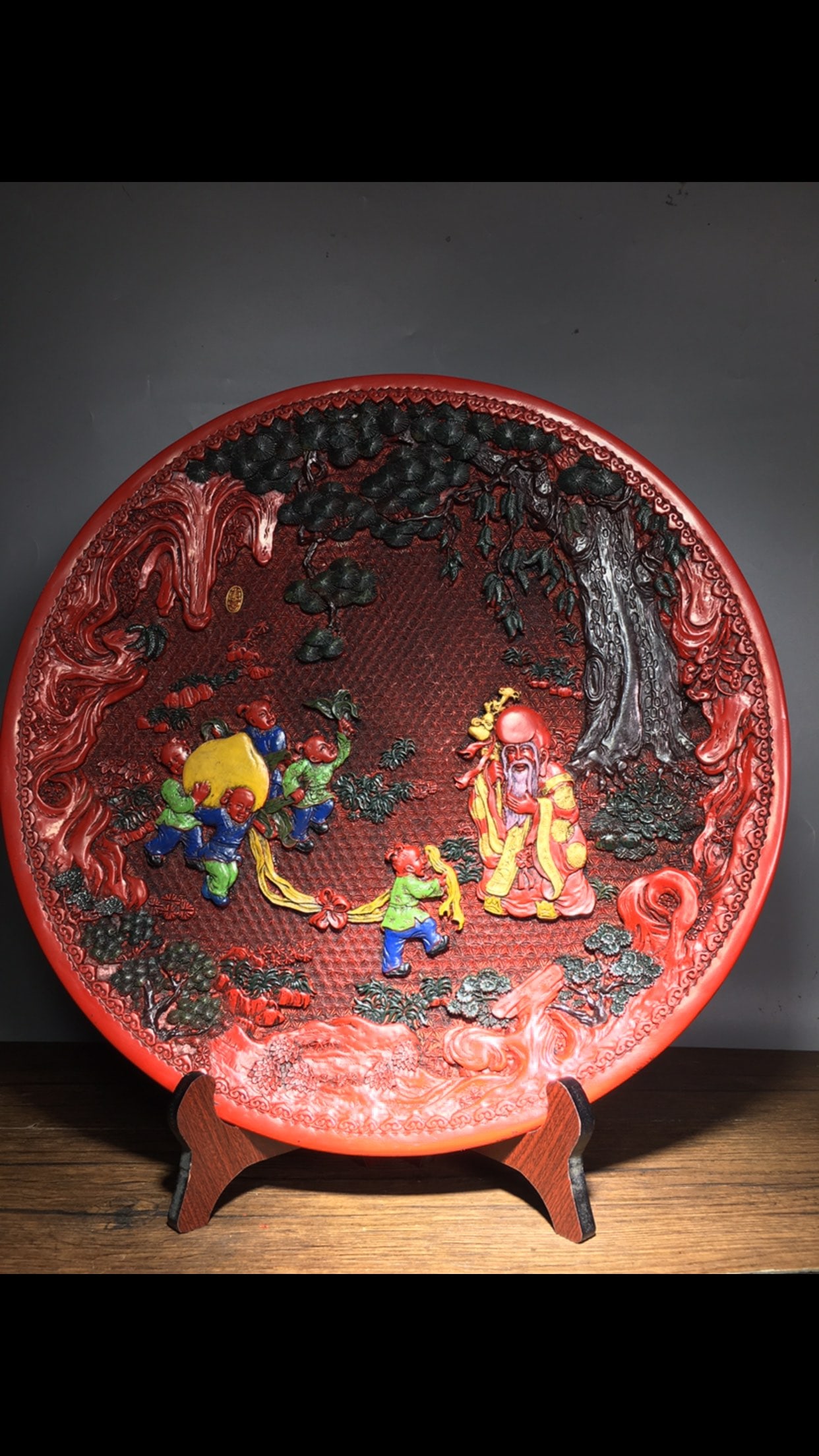 Painted lacquer tray - 2