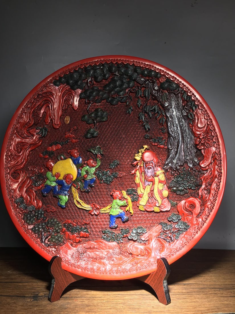 Painted lacquer tray - 3
