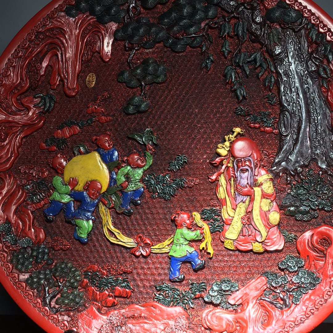 Painted lacquer tray - 6