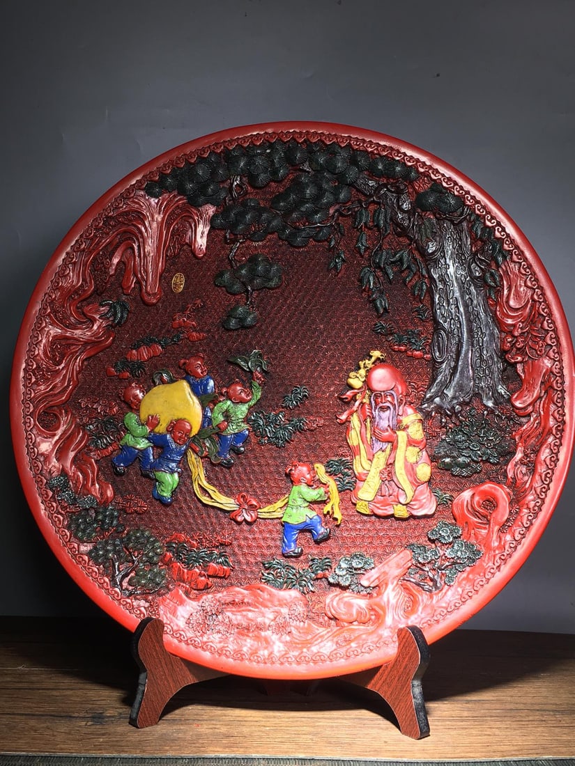 Painted lacquer tray - 7