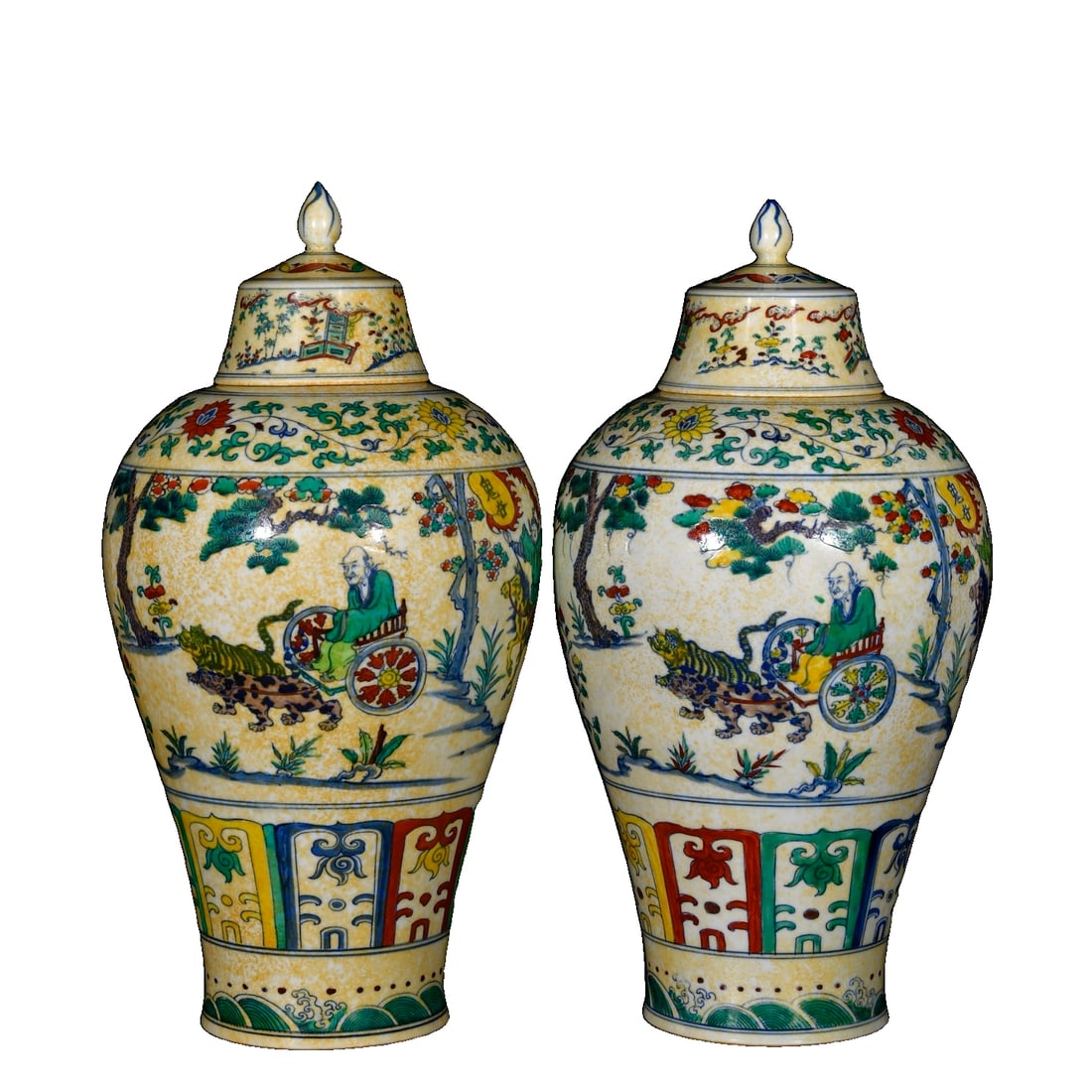 Ming Chenghua Doucai Guiguxiashan Renwu Gushi Wen Mei Ping (1 of 10)