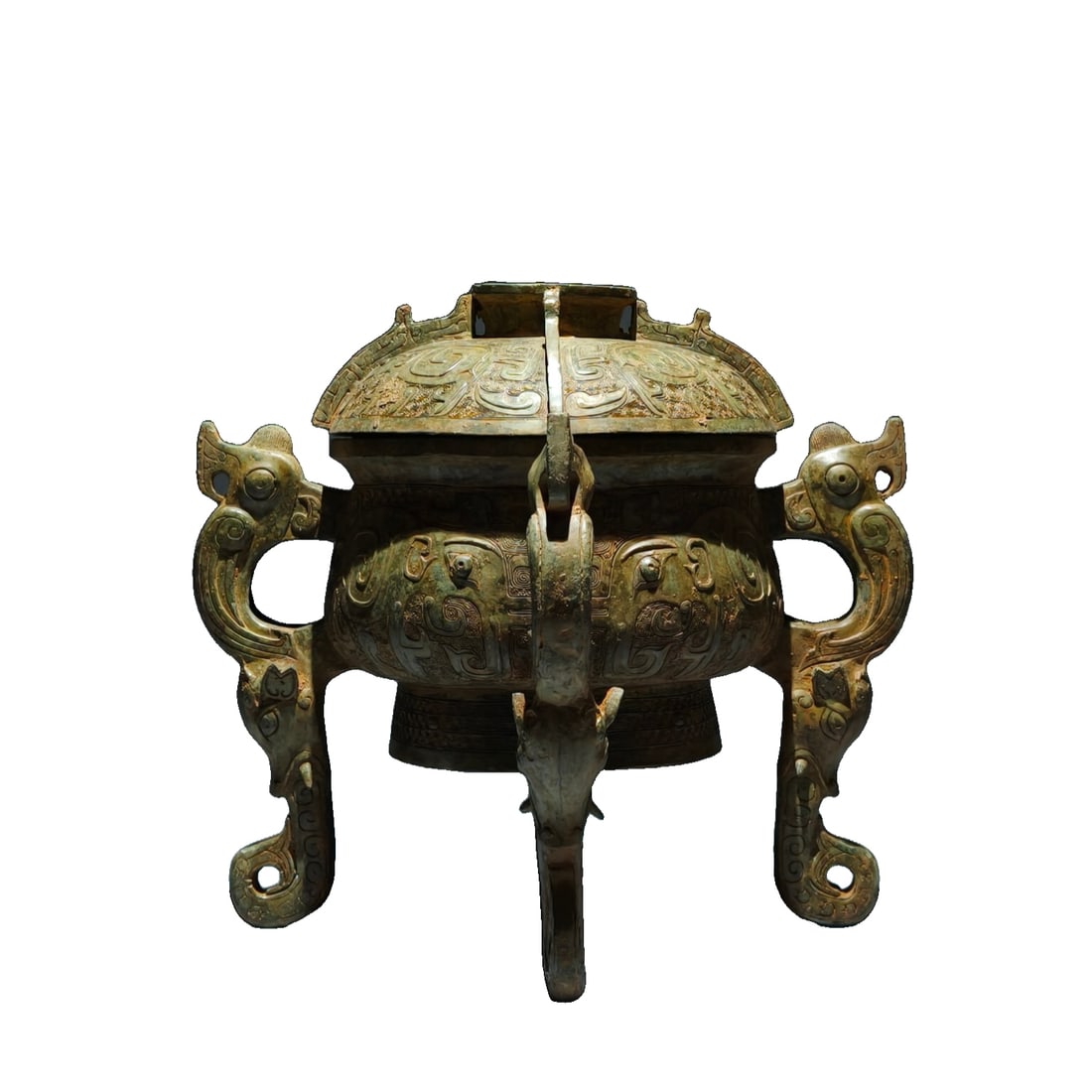 Western Zhou Dynasty Bronze Ritual Food Vessel with Elephant Motif (1 of 10)