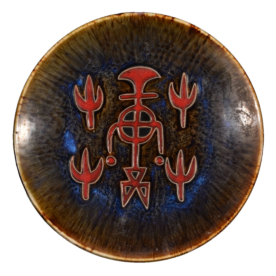 Painted "Hundred Family Surnames" plate (1 of 10)