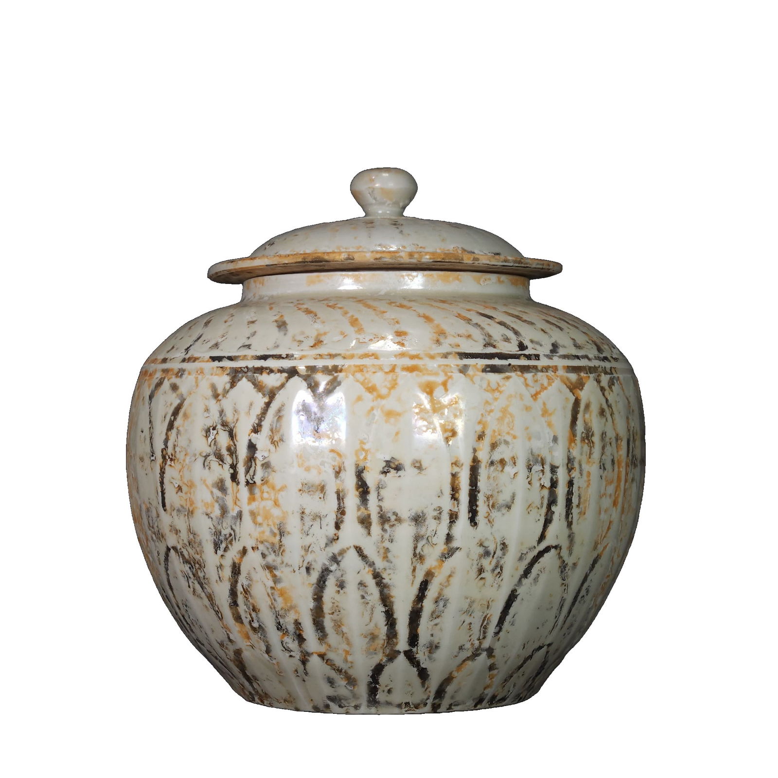 Song Dynasty Ding Kiln Lotus Petal Covered Jar (1 of 10)
