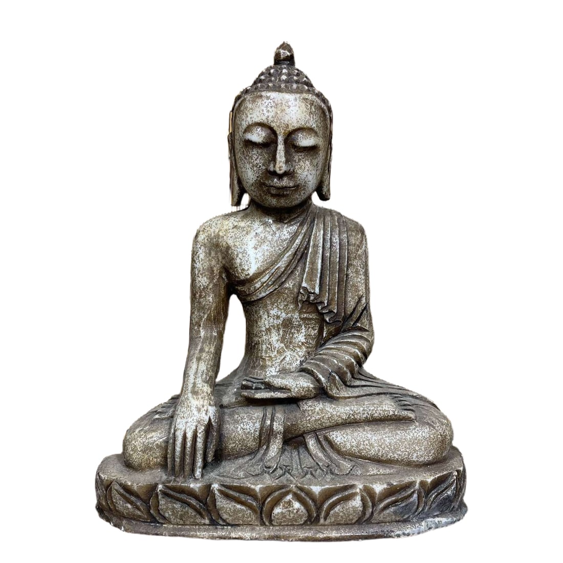 A statue of Hetian jade Buddha. (1 of 10)