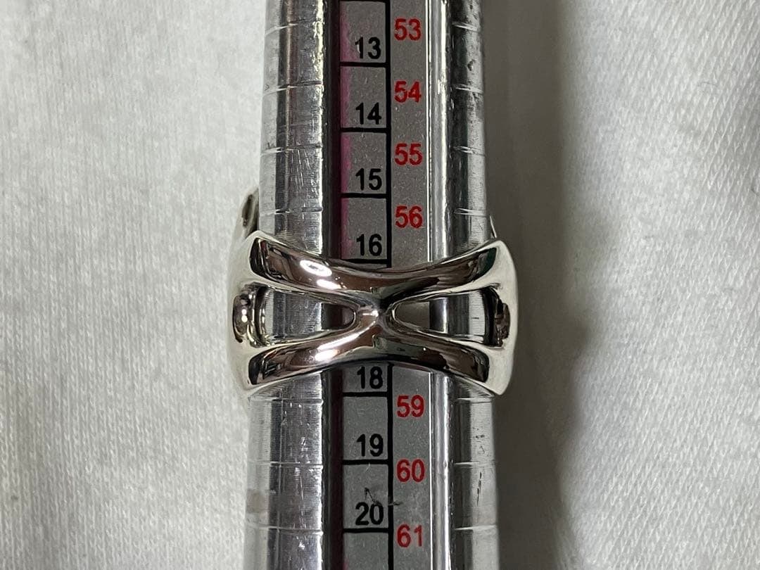 (Second-hand) Silver ring, size 17. - 12