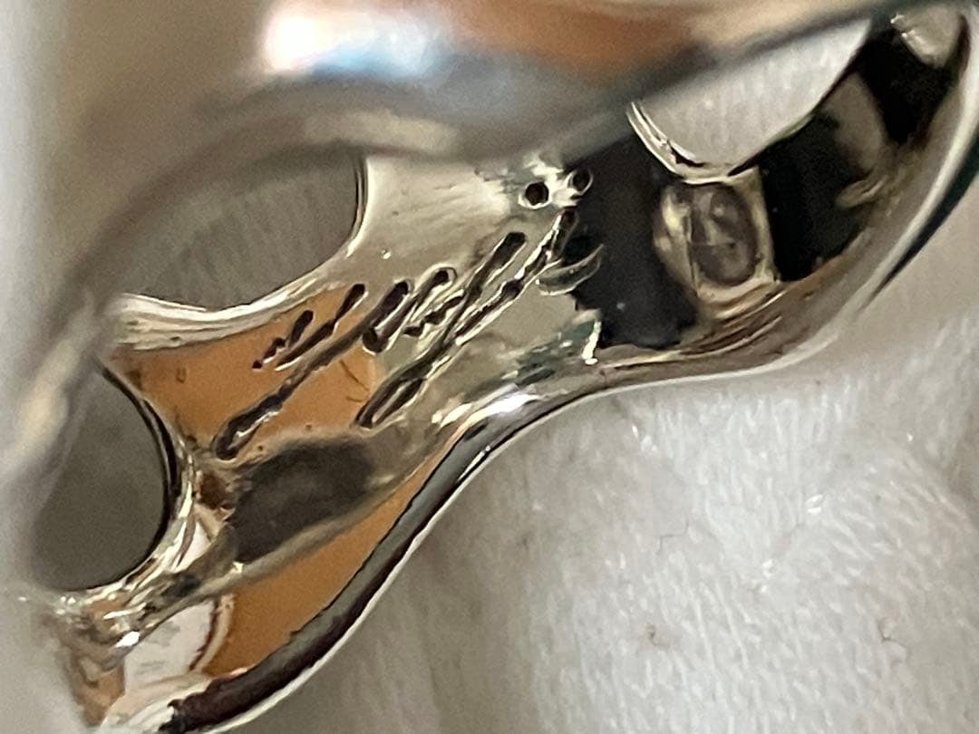 (Second-hand) Silver ring, size 17. - 4