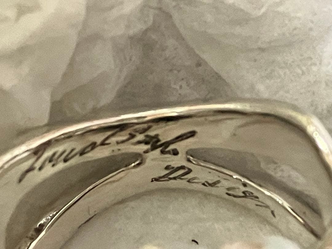 (Second-hand) Silver ring, size 17. - 5