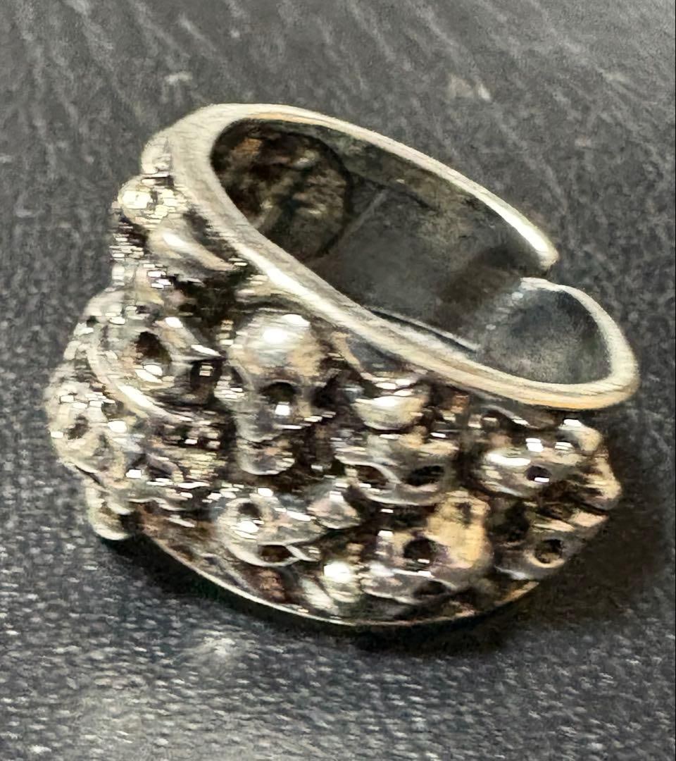 (Second-hand) Skull Head Pattern Silver Ring - 4