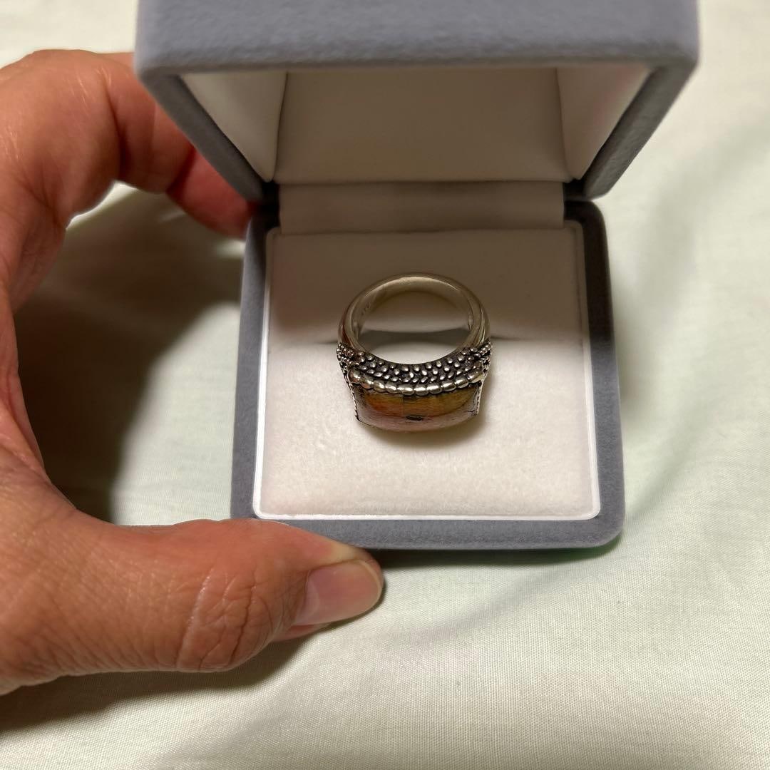(Second-hand) Silver Natural Gemstone Statement Ring - 3