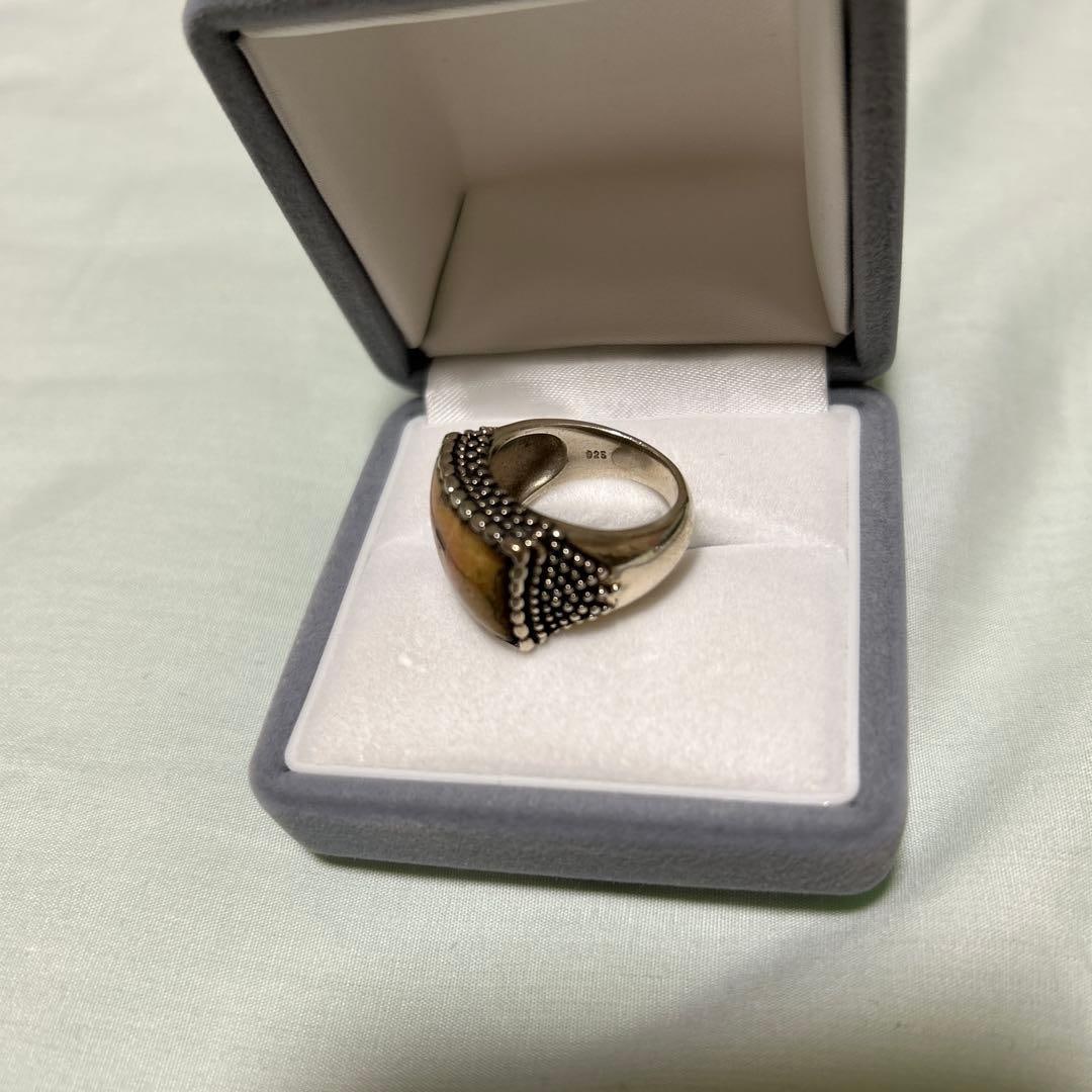 (Second-hand) Silver Natural Gemstone Statement Ring - 4