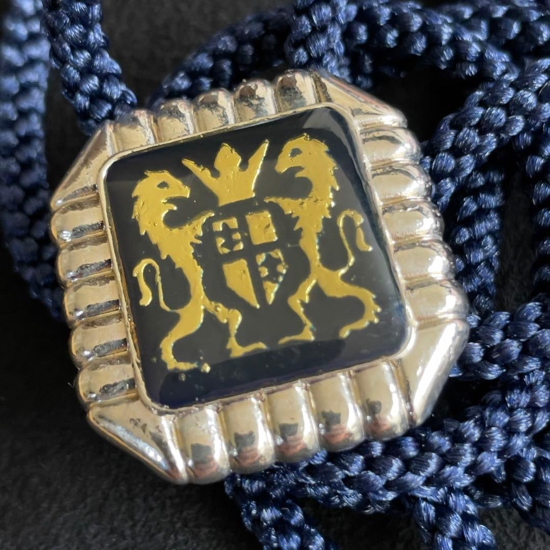 (Second-hand) Retro Lion Pattern Circular Tie - 3