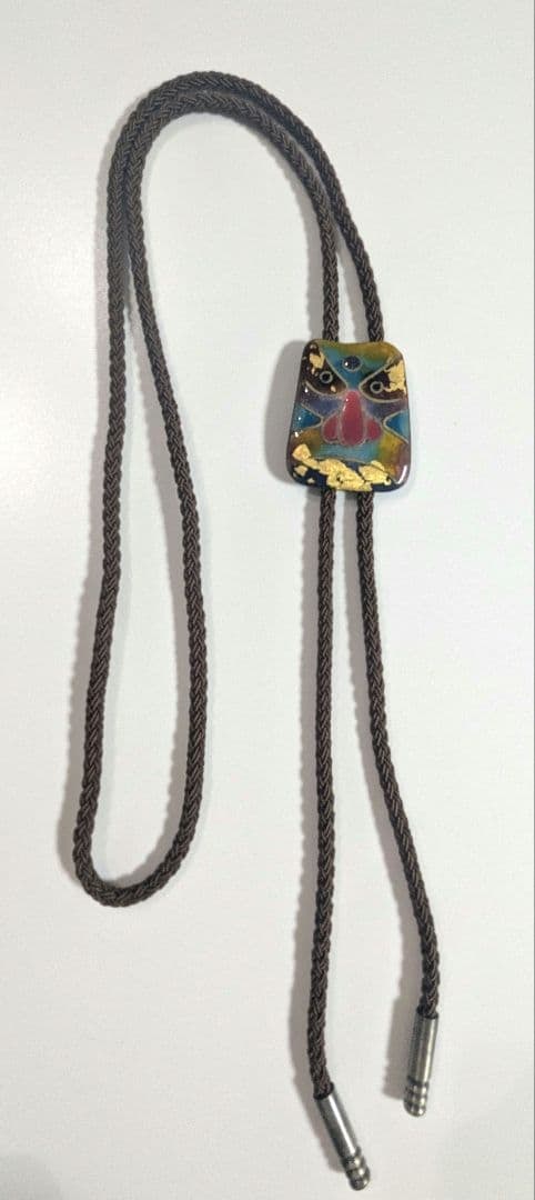 (Second-hand) Vintage Showa era gold leaf collar necklace: Vintage Showa era gold leaf circle tie