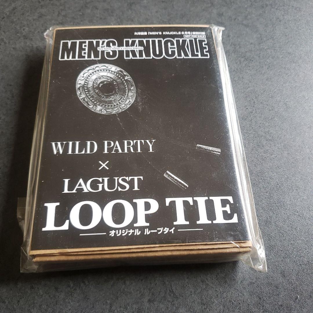 (Second-hand) Men's Knuckle Ring Necktie: Men's Knuckle and Wild Party collaborated to launch a circular necktie. Brand: Men's Knuckle Collaboration: Wild Party × LAGUST Product Type: Circular Necktie