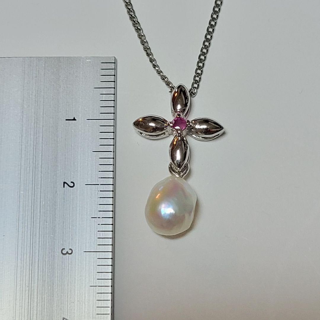 (Second-hand) Natural Ruby Pearl Necklace - 3