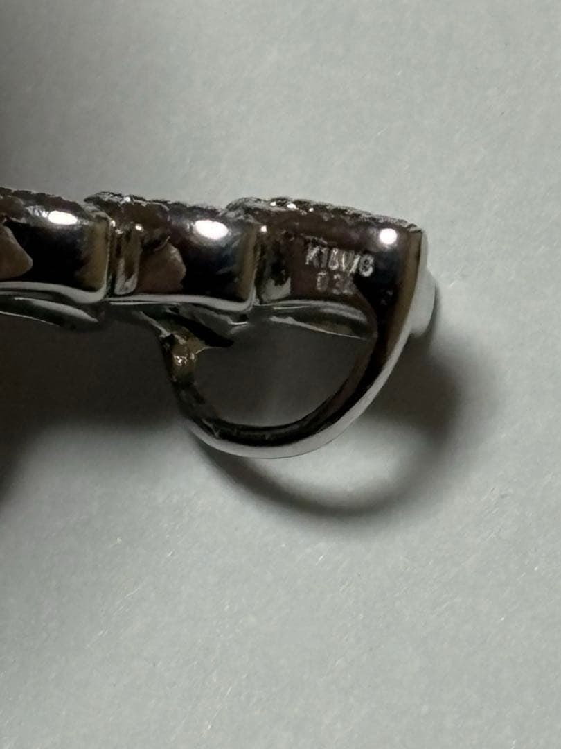 (Second-hand) White K18 Pendant - 3