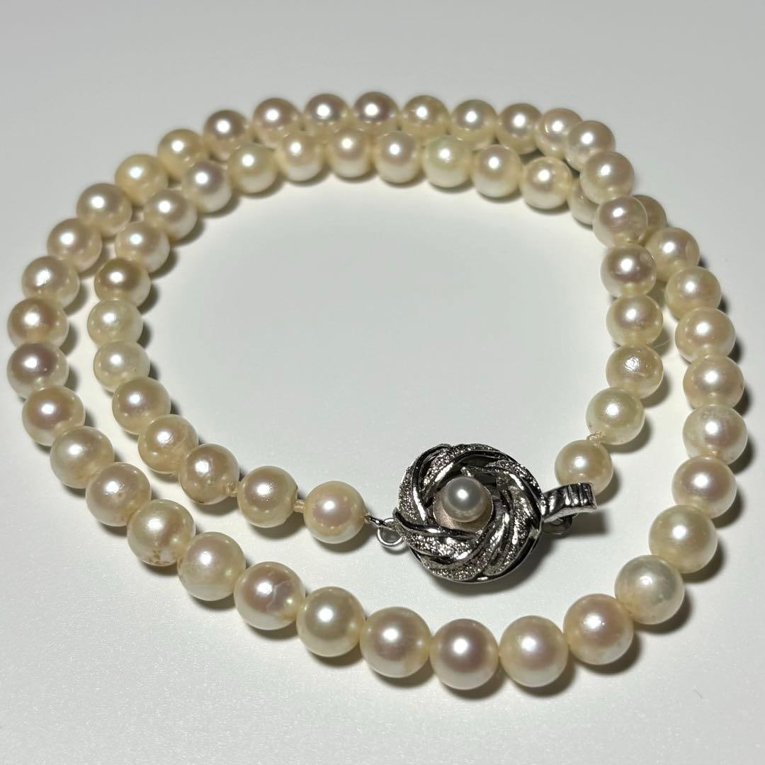 (Second-hand) Akoya Pearl Necklace: Akoya pearl necklace, dimensions Total length 41cm Bead size: 6.4mm - 6.2mm