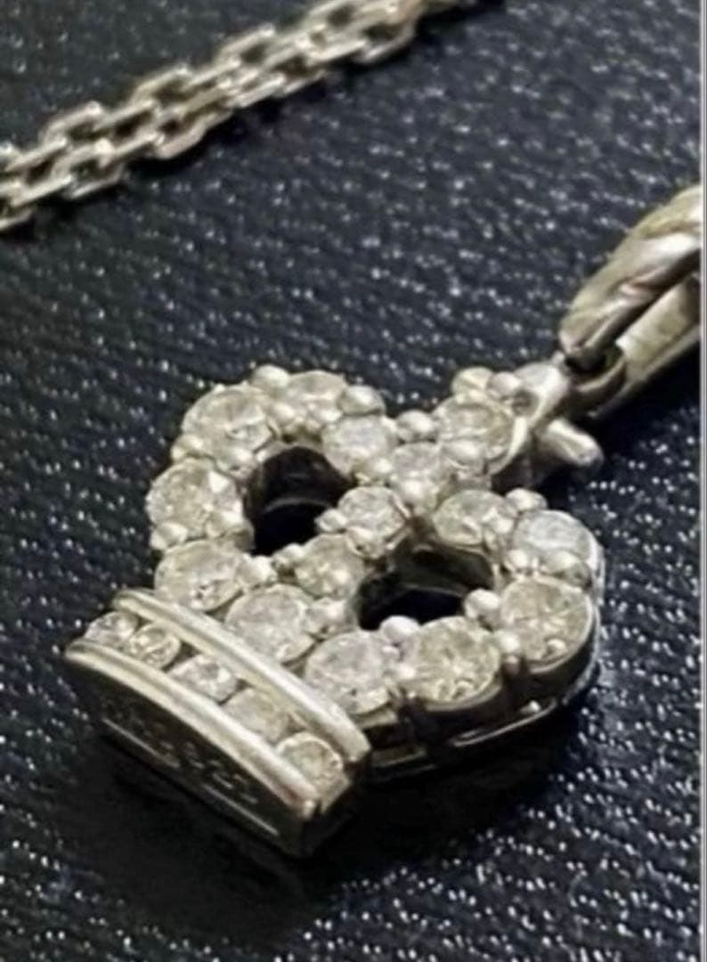 (Second-hand) Brand new unused Royal Asscher diamond necklace: Brand new unused Royal Asscher diamond necklace, necklace length: 40 cm Pendant: 2 cm