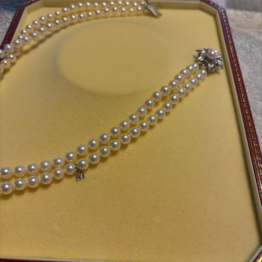 (Second-hand) Mikimoto Akoya Double Strand Necklace - 10