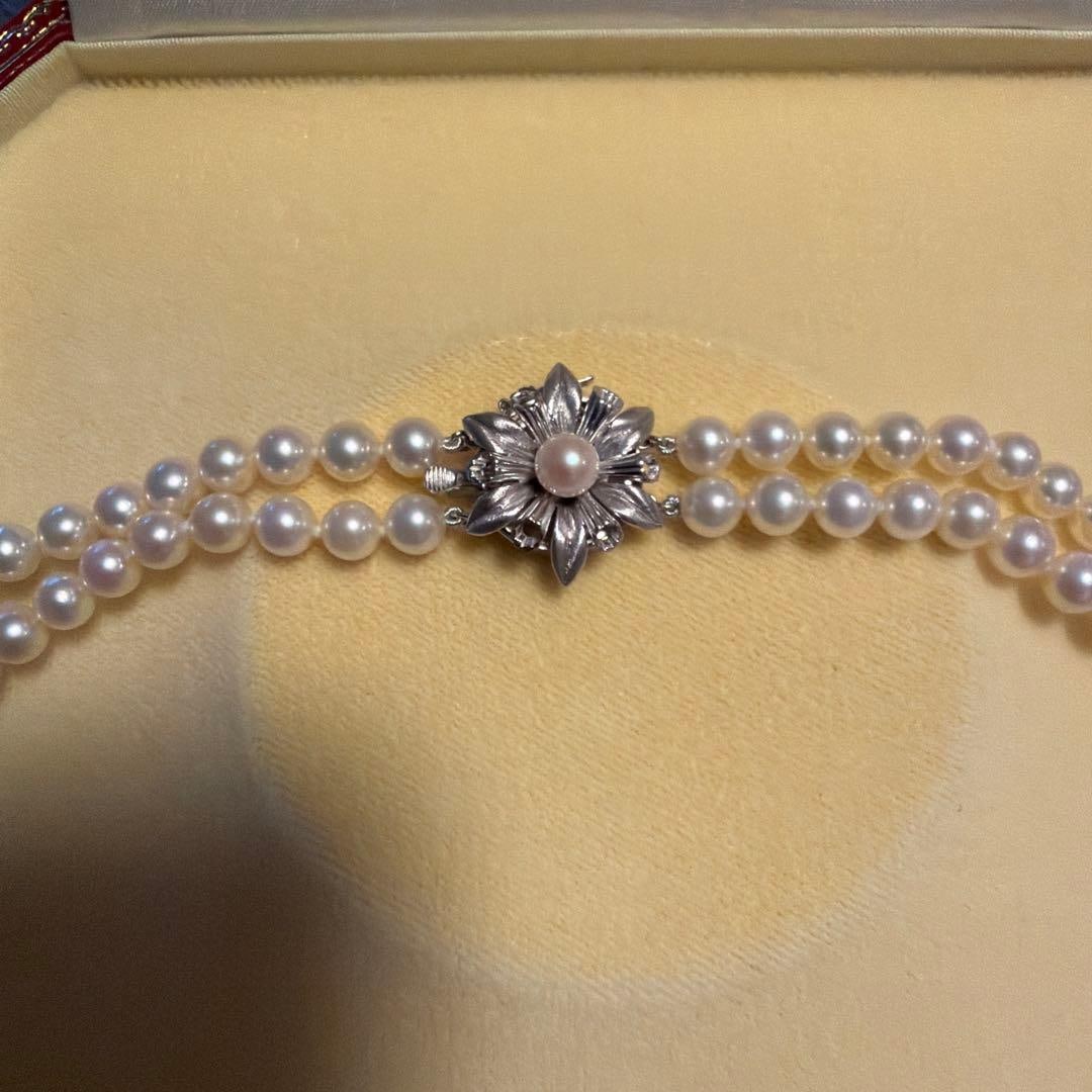 (Second-hand) Mikimoto Akoya Double Strand Necklace - 2
