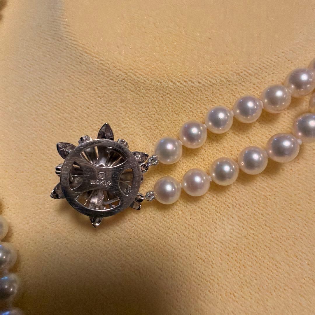 (Second-hand) Mikimoto Akoya Double Strand Necklace - 5