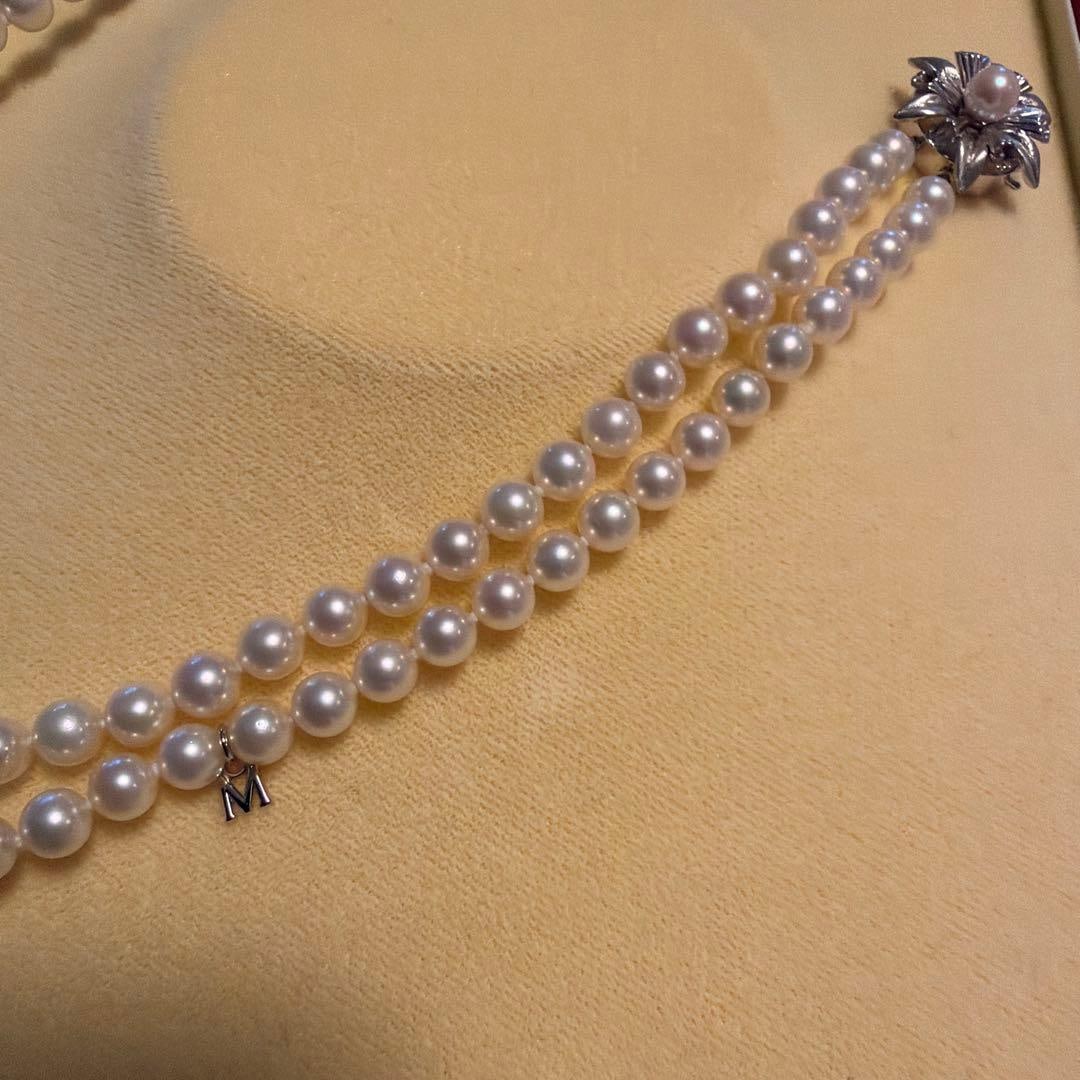 (Second-hand) Mikimoto Akoya Double Strand Necklace - 8