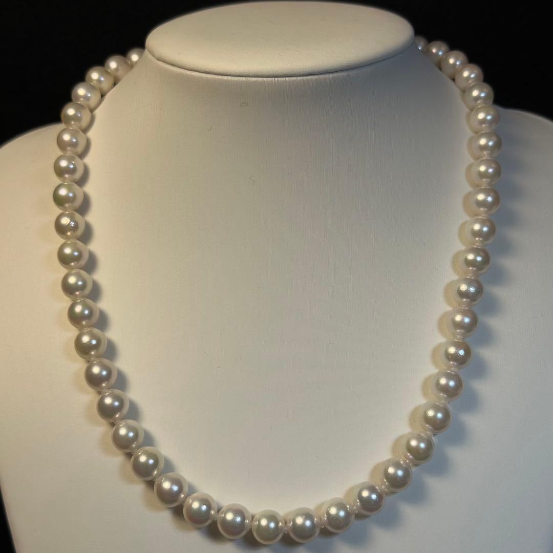 (Second-hand) Akoya Pearl Necklace: Akoya Pearl Necklace Bead size: approximately 7.5-7.9 millimeters Length: approximately 42 centimeters Total weight: approximately 36.2 grams Metal fittings: S925 silver
