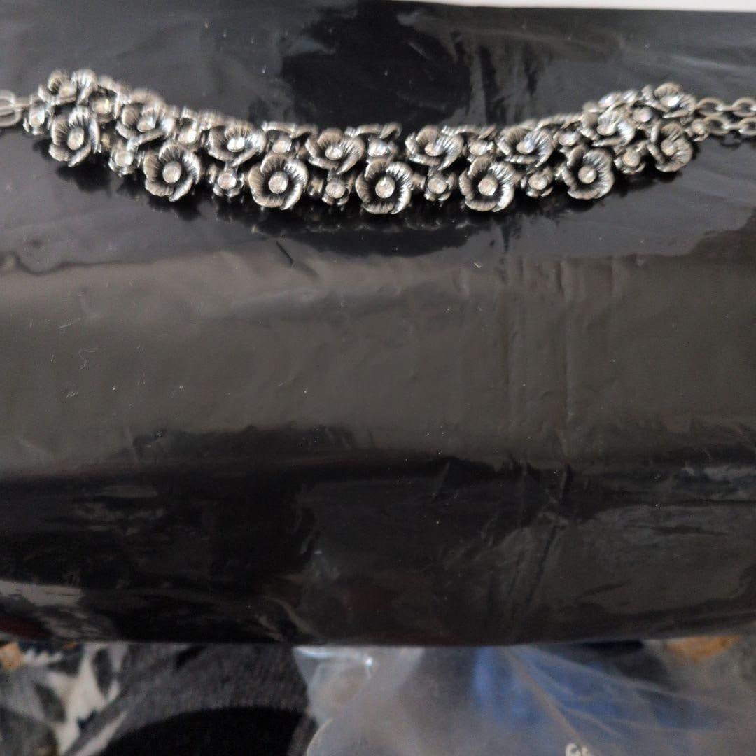 (Second-hand) Floral Pattern Silver Necklace - 6