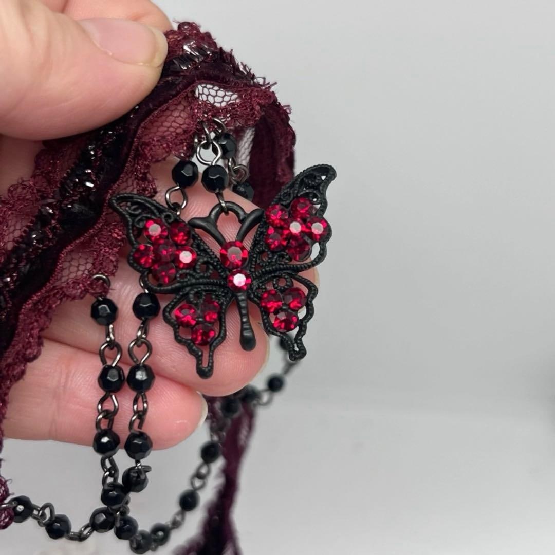 (Second-hand) Gothic Butterfly Necklace - 4