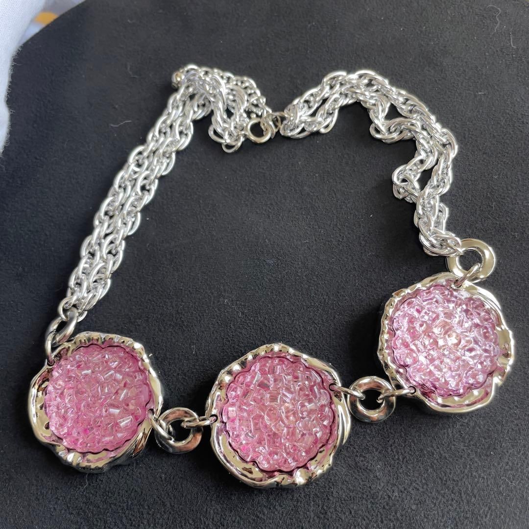 (Second-hand) Vintage Lightweight Acrylic Necklace from the United States: Vintage Lightweight Acrylic Necklace from the United States