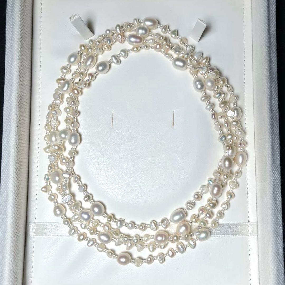 (Second-hand) Extra Long Designer Pearl Necklace (1 of 5)