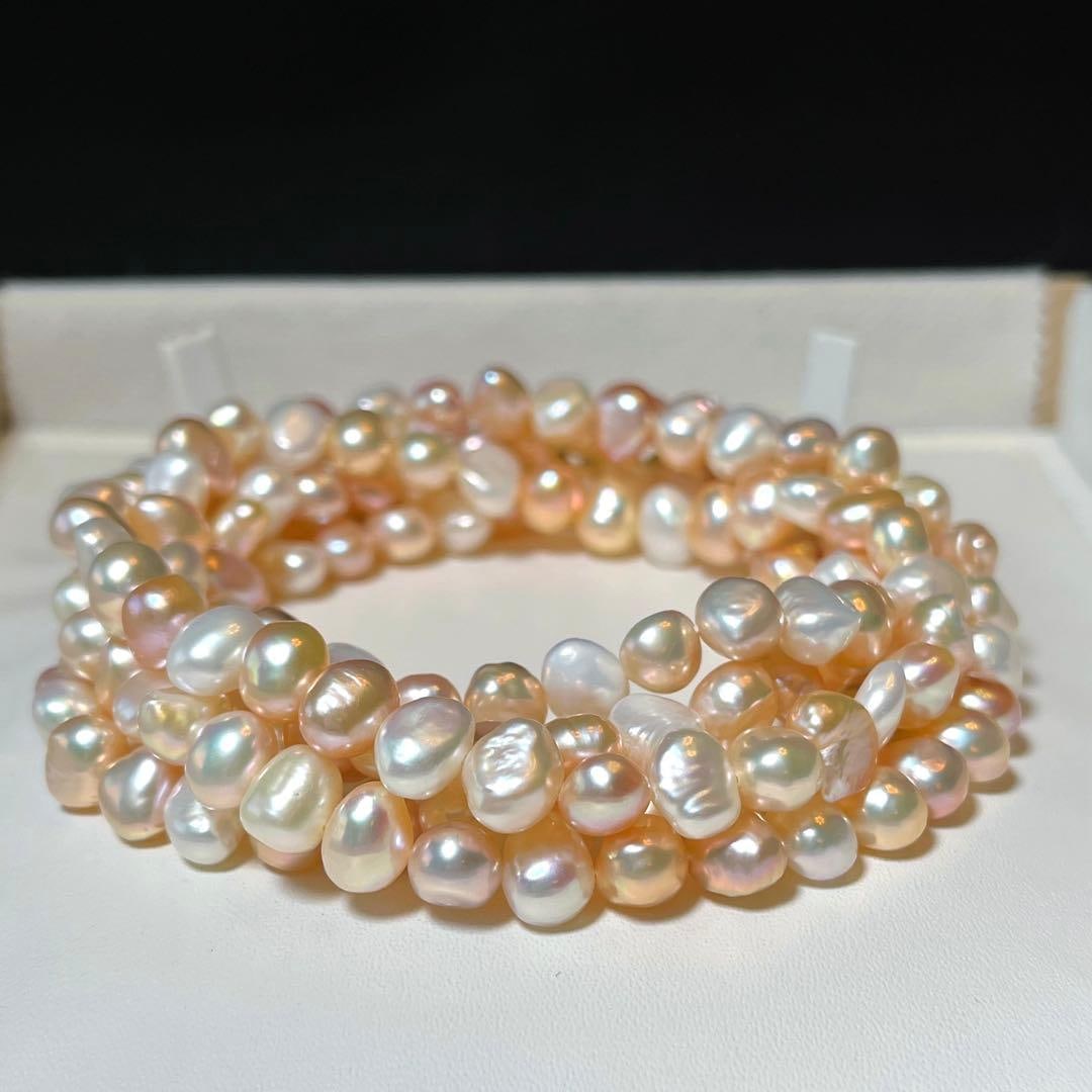 (Second-hand) Multi-colored pearl necklace - 2