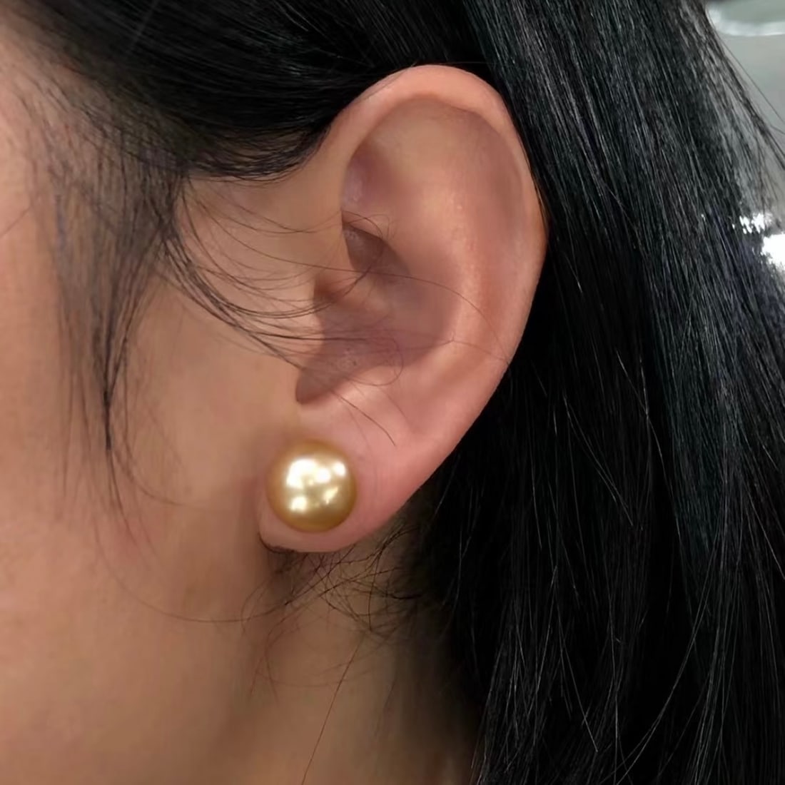 Gold Bead Earrings - 5