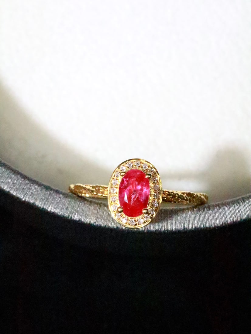 18K Gold Ruby Ring - 4