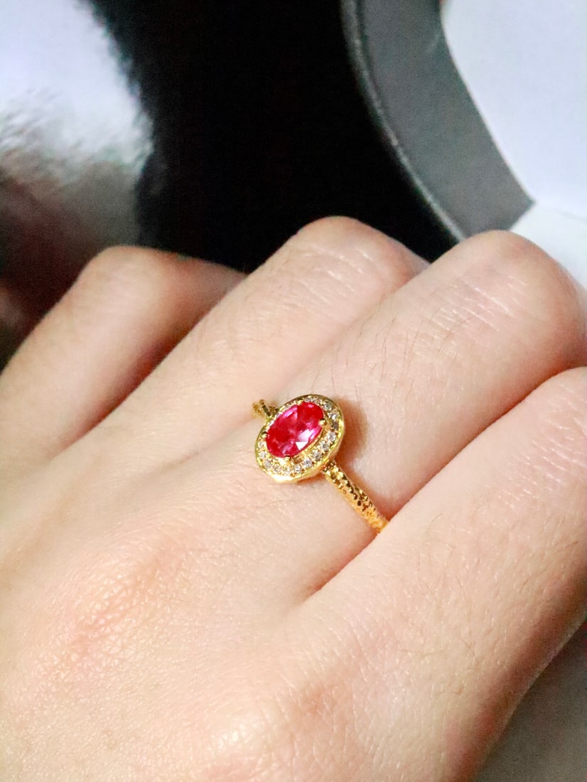 18K Gold Ruby Ring - 6