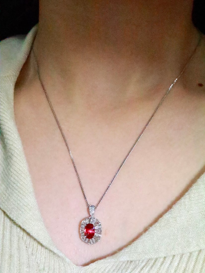 PT950 Platinum Ruby Ring - 5