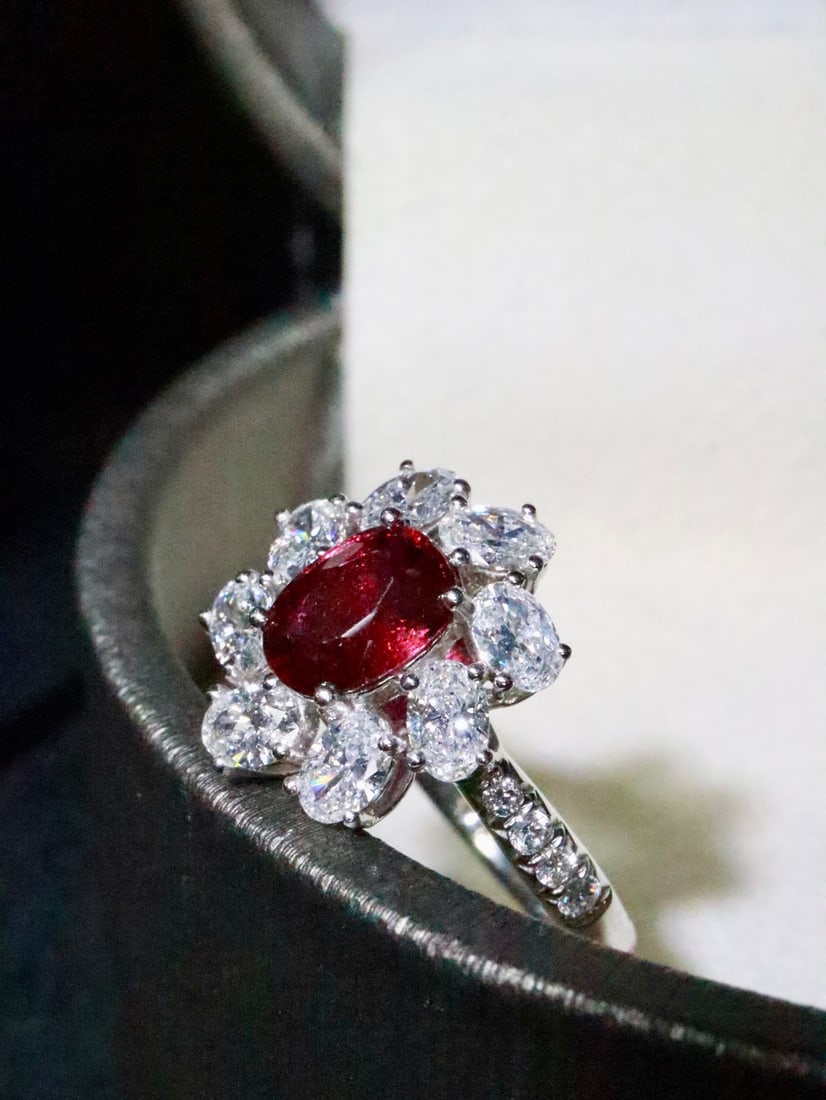 PT950 Platinum Ruby Ring - 3
