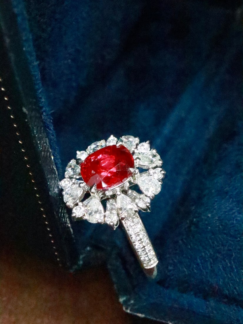 PT950 Platinum Ruby Ring - 2