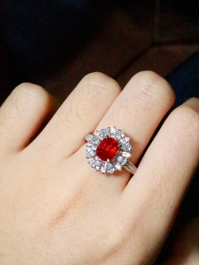 PT950 Platinum Ruby Ring - 5
