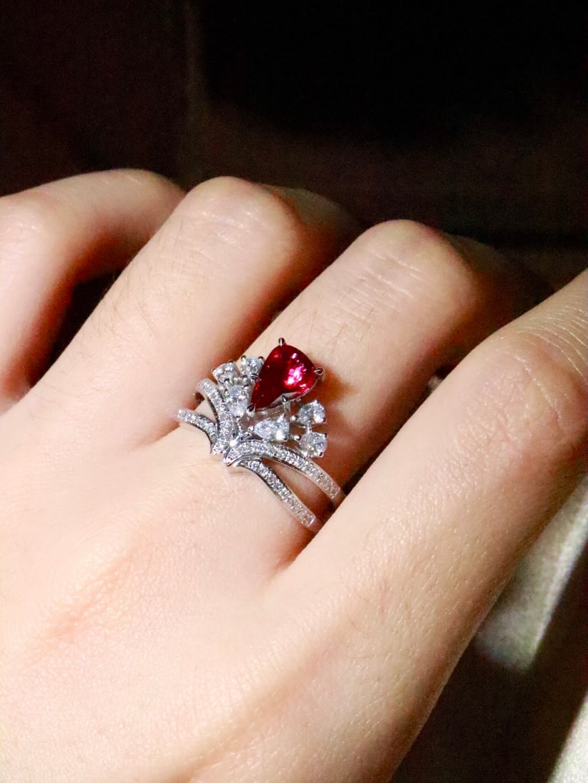 Platinum Ruby Ring - 6